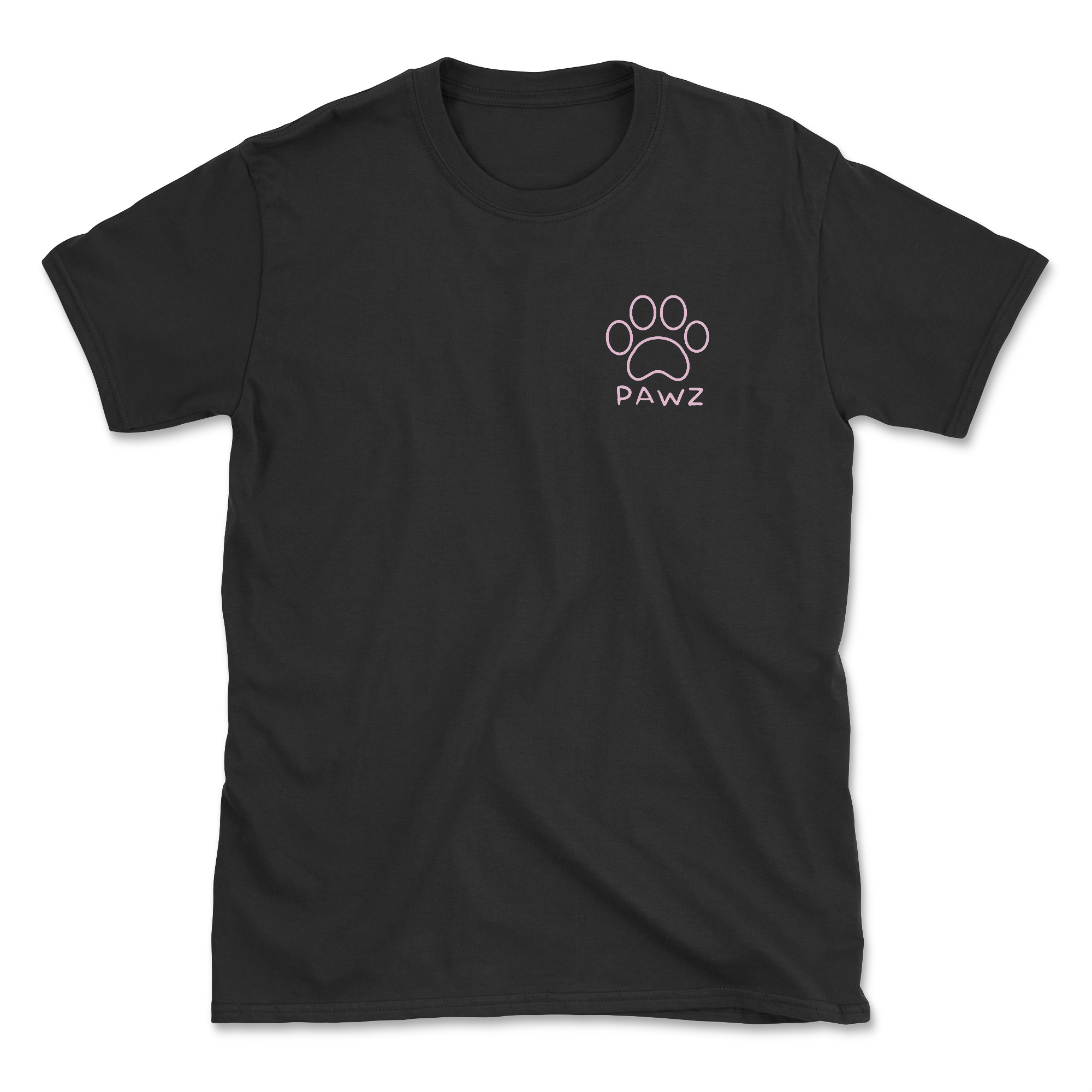Ombre Flowers - Black (Adult Short Sleeve T-Shirt)
