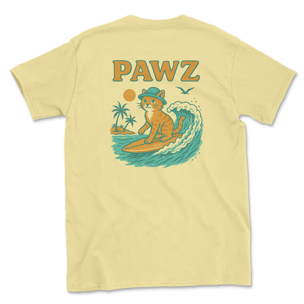 Tropic Tabby (Adult Short Sleeve T-Shirt)