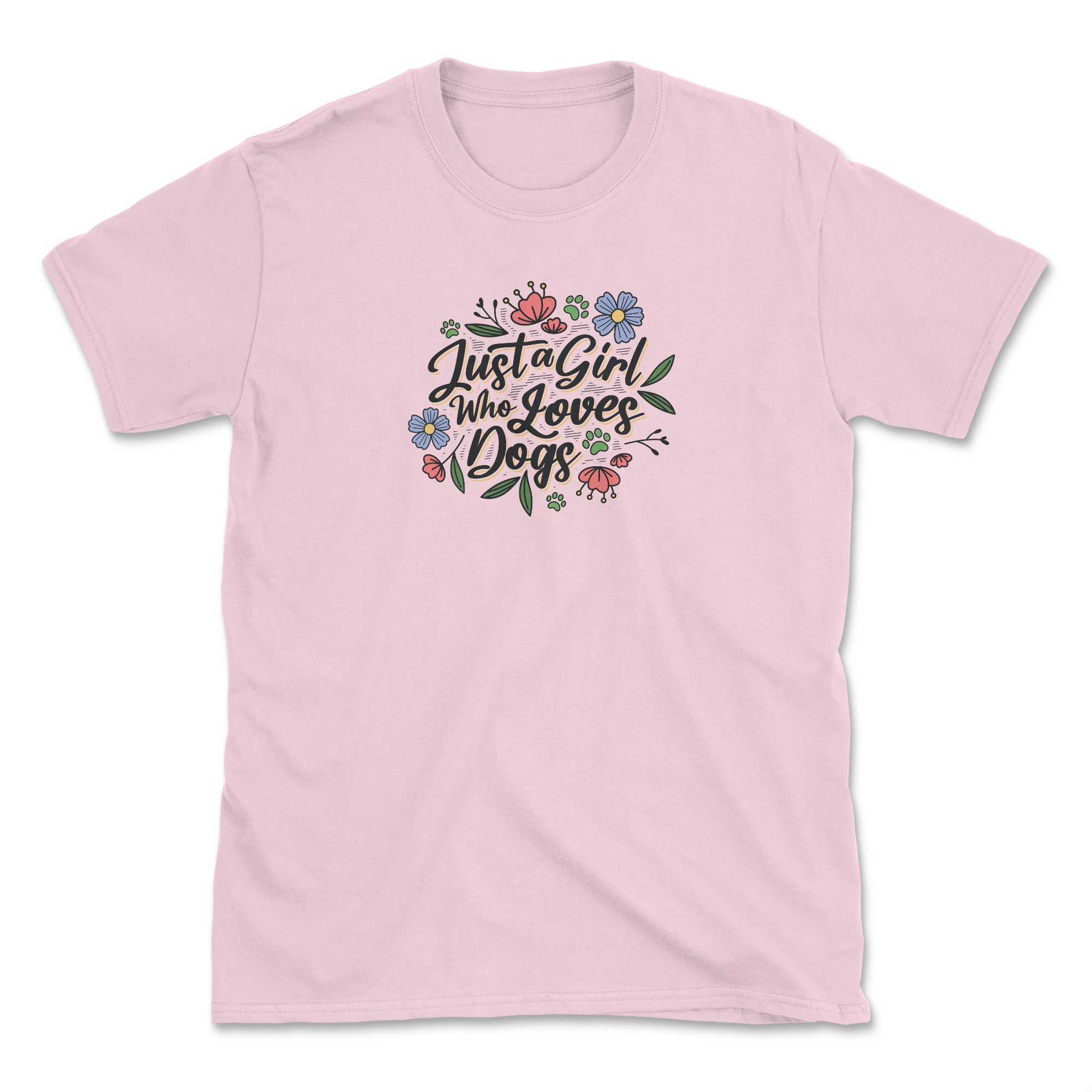 Just A Girl (Front Print) (Adult Short Sleeve T-Shirt)