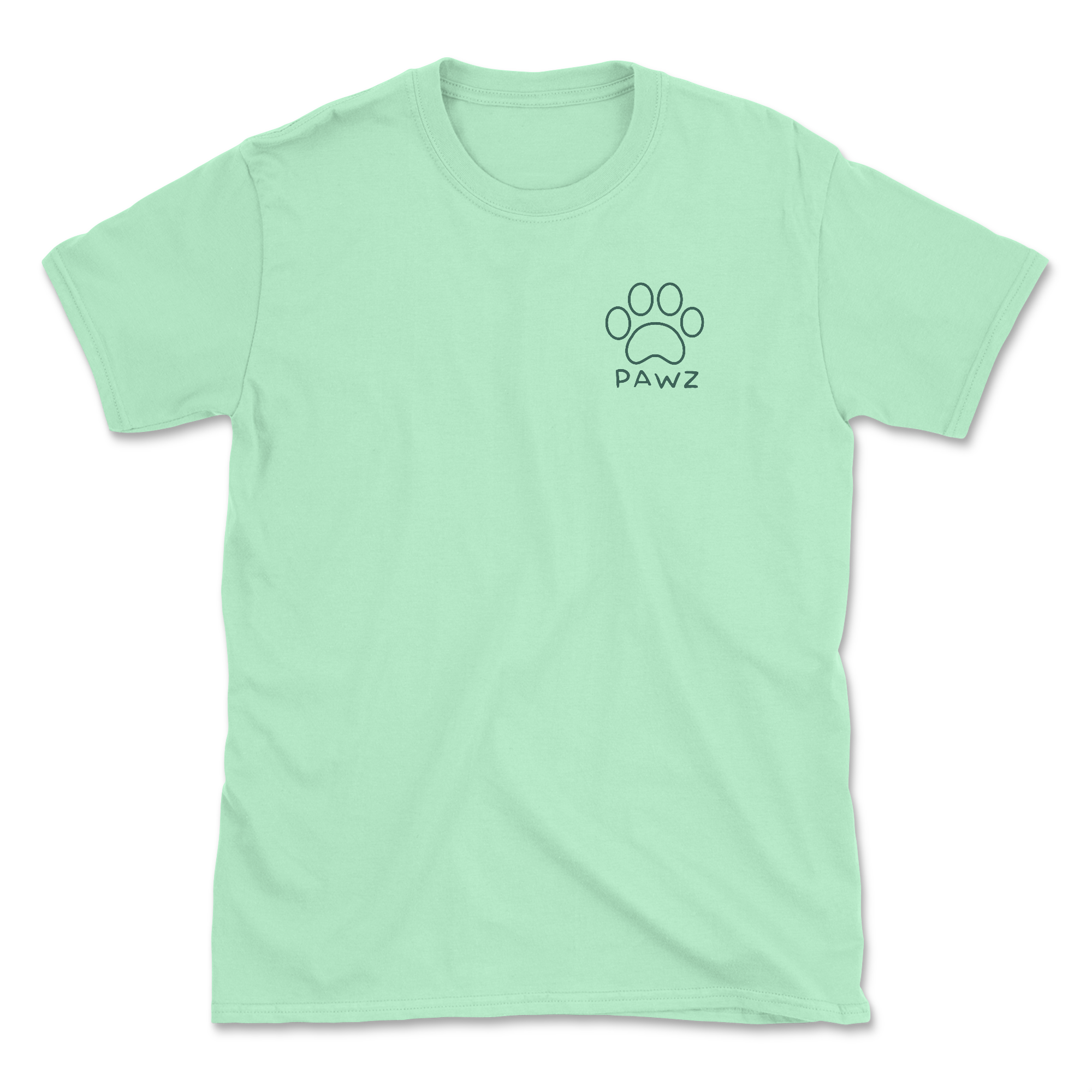 Tequila & Pups - (Mint) (Adult Short Sleeve T-Shirt)