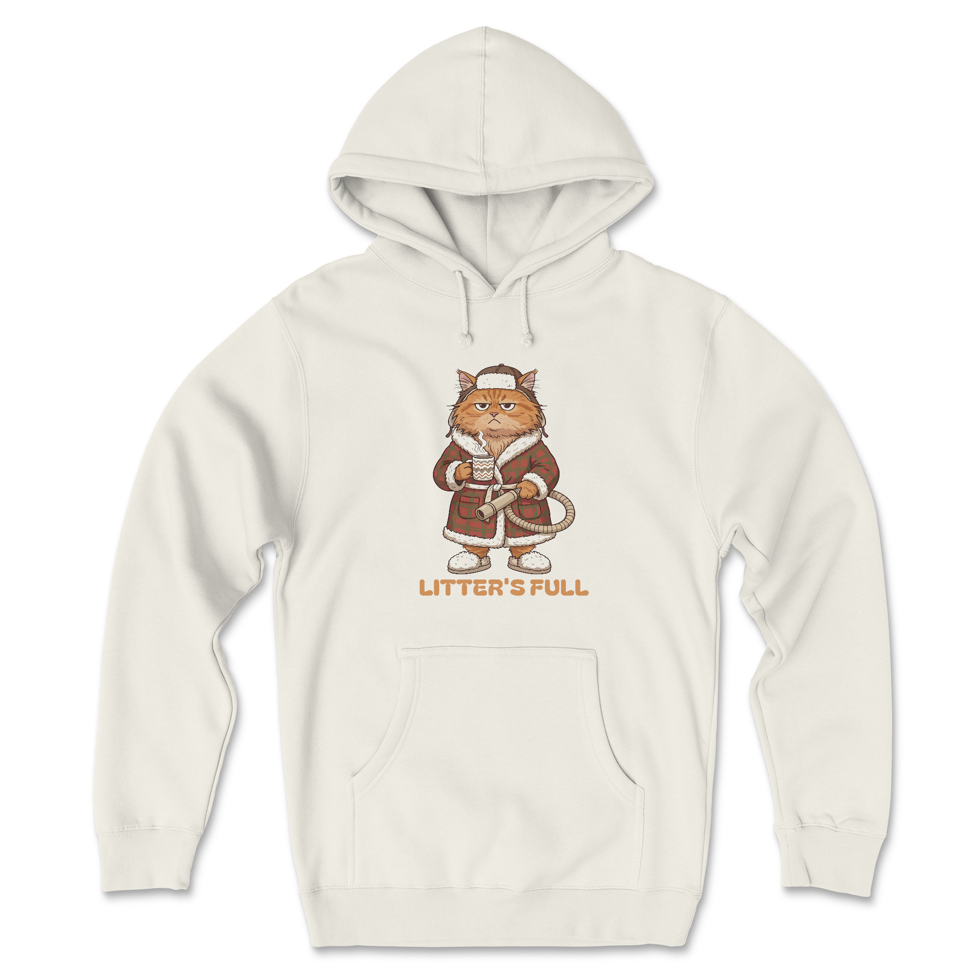 Litter's Full (Front Print) (Adult Hoodie)